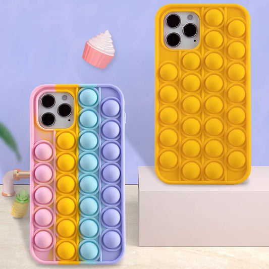 Bubble Popper Phone Case For Iphone X XR XS 12 11 Pro Max